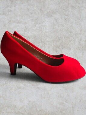 Red Suede Pumps Heels Brand New Boxed 10 Maiernisi Jessi